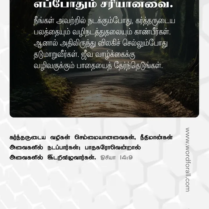 கடவுள் உங்கள் மீது வைத்திருக்கும் அன்பு ஒருபோதும் தீர்ந்து போவதில்லை. உங்கள் கடினமான நாட்களில் கூட, அவருடைய உண்மையுள்ள இதயம் உங்களை நிலையாக வைத்திருக்கிறது, உங்களை ஒருபோதும் கைவிடாது.
