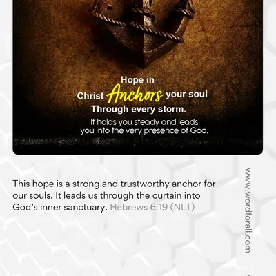 The Lord is your safe place in every storm. He knows you. He sees you. And He will hold you steady when trouble comes.