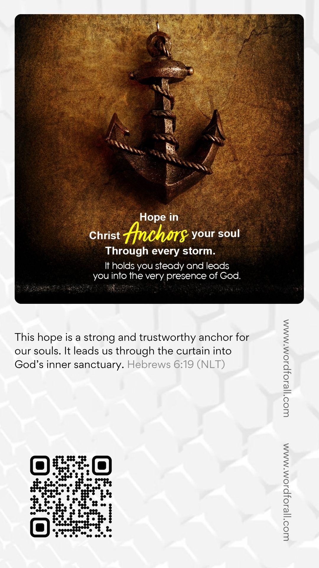 The Lord is your safe place in every storm. He knows you. He sees you. And He will hold you steady when trouble comes.