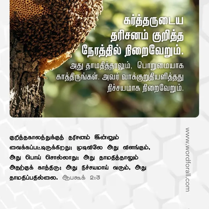 பரிசுத்த ஆவி உங்களை நிரப்பும்போது, அவர் உங்களுக்கு பலத்தையும், தைரியத்தையும், உங்கள் அழைப்பை நிறைவேற்றுவதற்கான நோக்கத்தையும் தருகிறார். இன்றே அவருடைய ஆவியால் உங்களை அபிஷேகம் செய்யும்படி கடவுளிடம் கேளுங்கள்.
