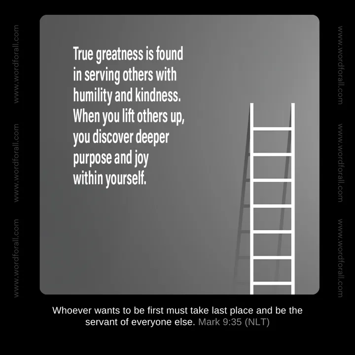 True greatness is found in serving others with humility and kindness.
When you lift others up, you discover deeper purpose and joy within yourself.