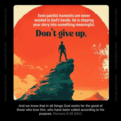 Even painful moments are never wasted in God's hands. He is shaping your story into something meaningful. Don't give up.