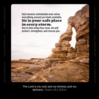 God remains unshakable even when everything around you feels unstable. He is your safe place in every storm. Run to Him when fear rises. He will protect, strengthen, and rescue you.
