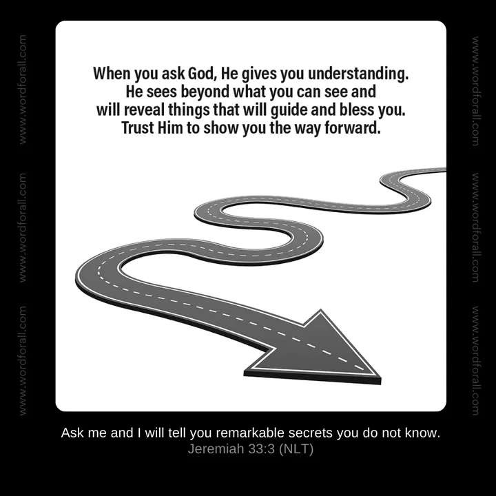 When you ask God, He gives you understanding. He sees beyond what you can see and will reveal things that will guide and bless you. Trust Him to show you the way forward.