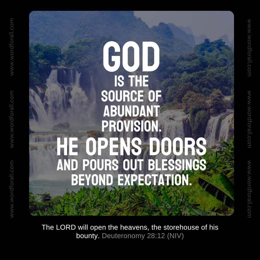 Seek God with all your heart, and you will find His goodness in your life.