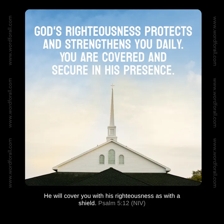 The Lord watches over you at all times. He stands beside you as your protector and keeps you safe in every season.