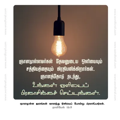 ஞானமுள்ளவர்கள் தேவனுடைய ஒளியையும் சத்தியத்தையும் பிரதிபலிக்கிறார்கள்.
ஞானத்தோடு நடந்து, உங்கள் ஒளியைப் பிரகாசிக்கச் செய்யுங்கள்.