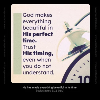 Even when your life feels messy or incomplete, God is at work behind the scenes. Trust His perfect timing. He is turning every detail of your story into something beautiful.