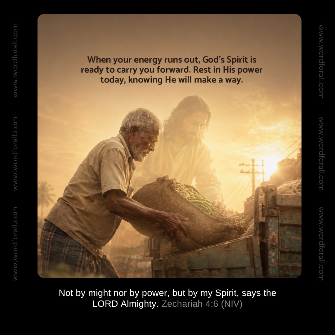 You don't have to rely on your own strength to get through this. When your energy runs out, God's Spirit is ready to carry you forward. Rest in His power today, knowing He will make a way.