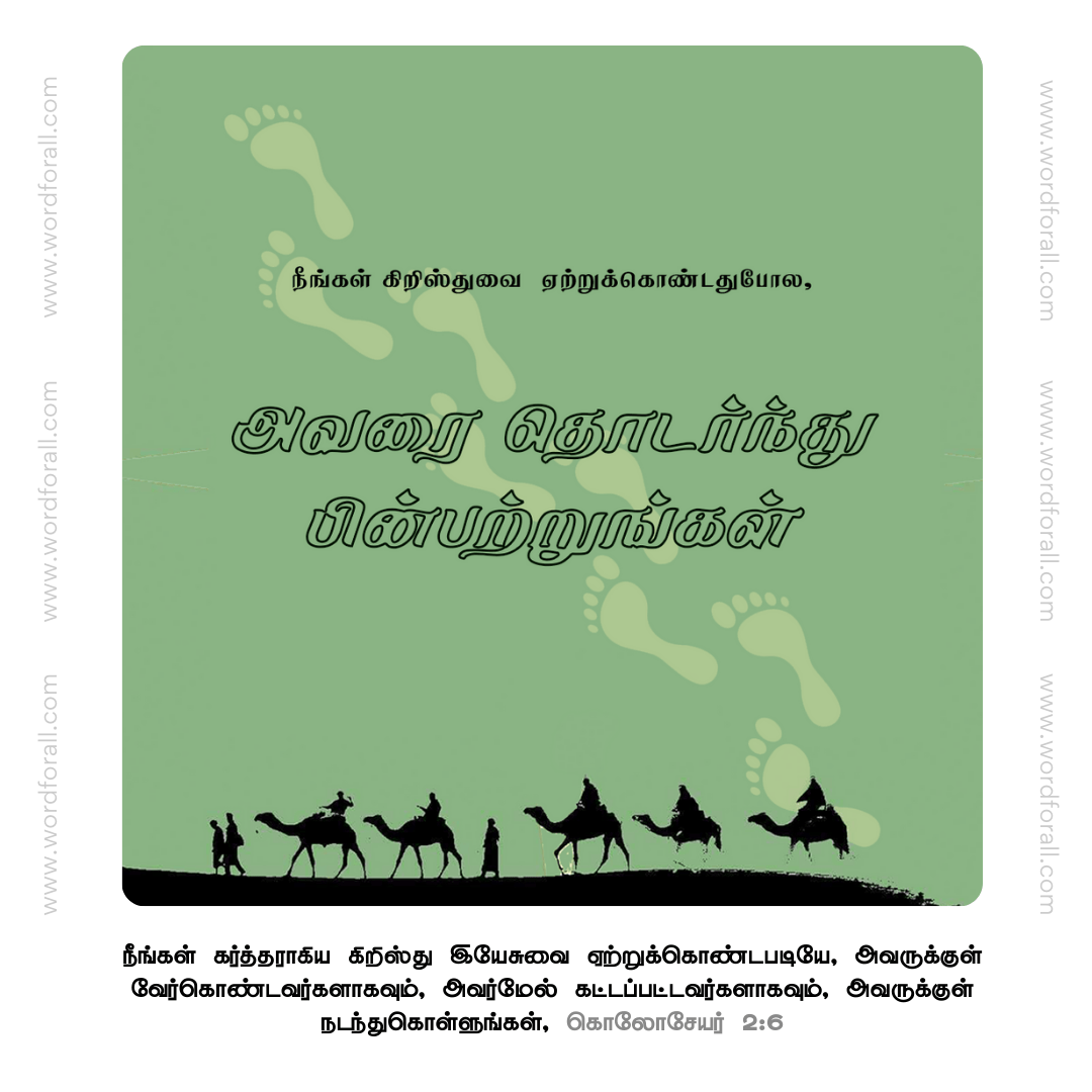 அவரை தொடர்ந்து பின்பற்றுங்கள்