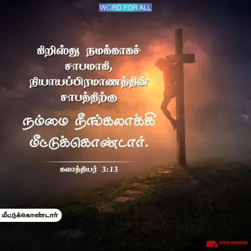 இயேசு உங்களுக்காகச் சாபமானார்.