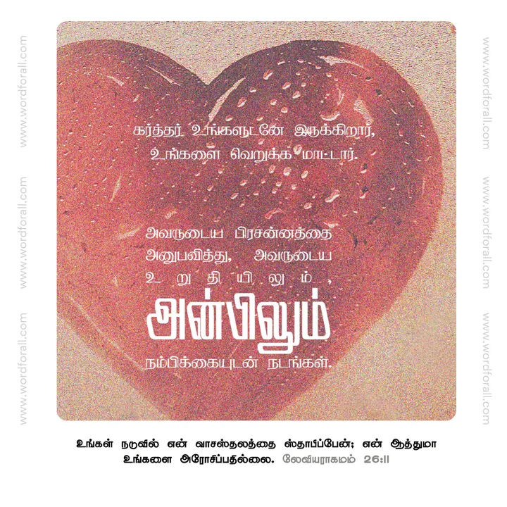 கர்த்தர் உங்களுடனே இருக்கிறார்