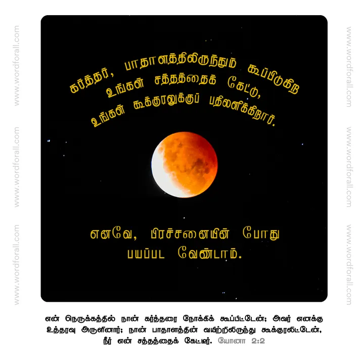 கர்த்தர், பாதாளத்திலிருந்தும் கூப்பிடுகிற உங்கள் சத்தத்தைக் கேட்கிறார்