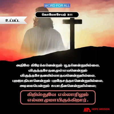 கிறிஸ்துவே எல்லாரிலும் எல்லாமுமாய் இருக்கிறார்.