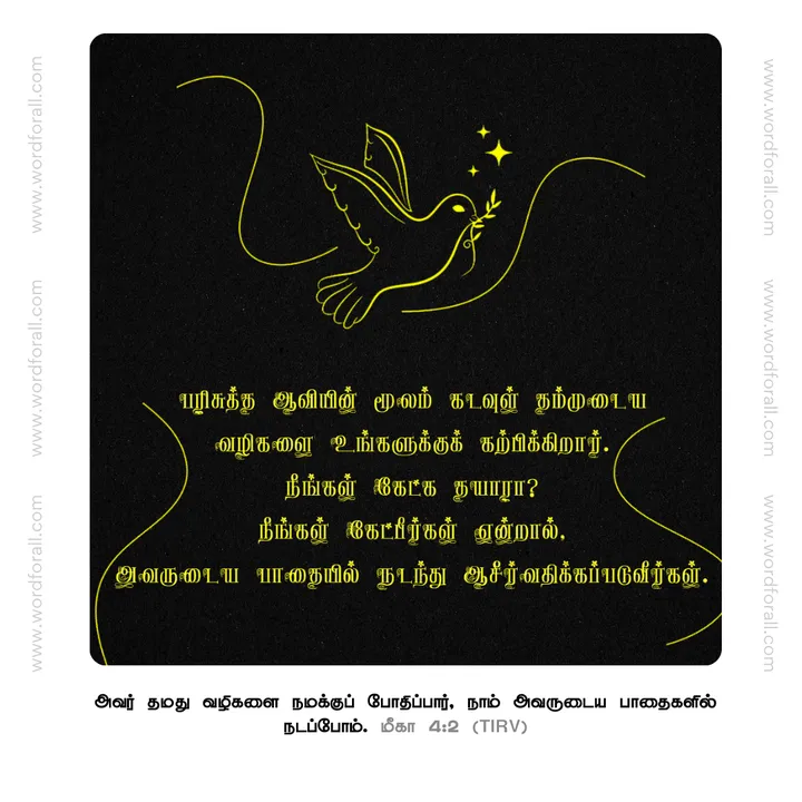 பரிசுத்த ஆவியின் மூலம் கடவுள் தம்முடைய வழிகளை உங்களுக்குக் கற்பிக்கிறார்