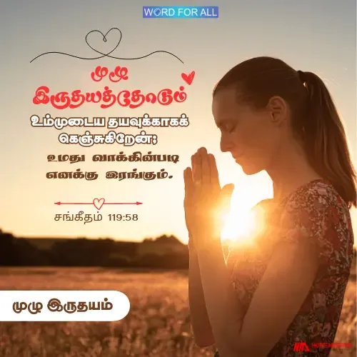 உங்கள் முழு இருதயத்தோடும் தேவனுடைய தயவைத் தேடுங்கள்.