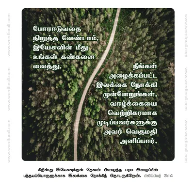 போராடுவதை நிறுத்த வேண்டாம். இயேசுவின் மீது உங்கள் கண்களை வையுங்கள்