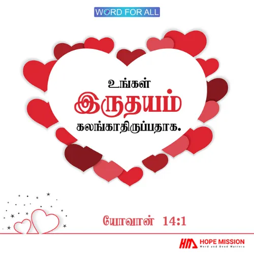 உங்கள் இருதயம் கலங்காதிருப்பதாக.