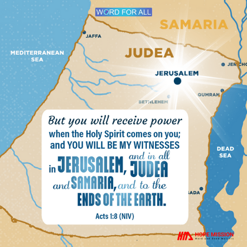 YOU WILL RECEIVE POWER WHEN THE HOLY SPIRIT COMES ON YOU.