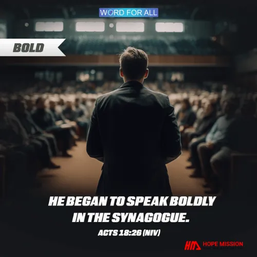 BE BOLD AND PROCLAIM THE GOOD NEWS.
