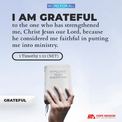BE GRATEFUL.