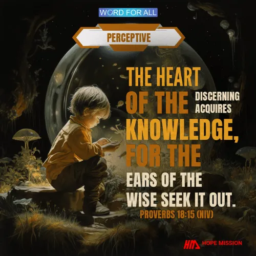 ONE WHO CHERISHES UNDERSTANDING WILL SOON PROSPER.