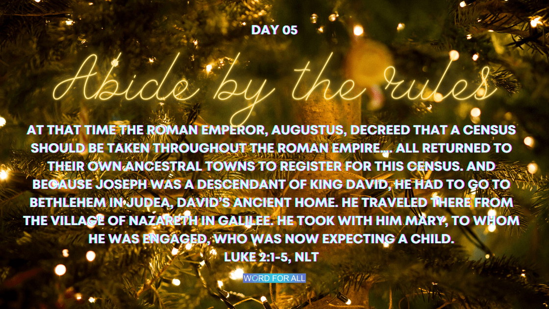 ? CHRISTMAS ? Devotional - Day 05
