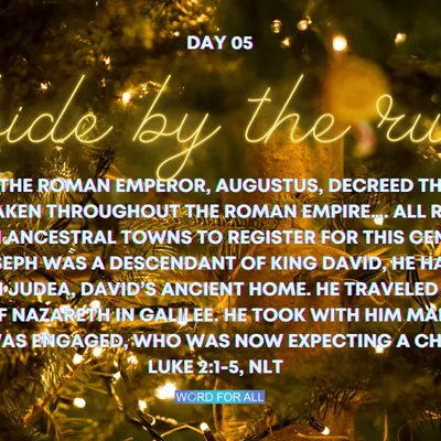 ? CHRISTMAS ? Devotional - Day 05