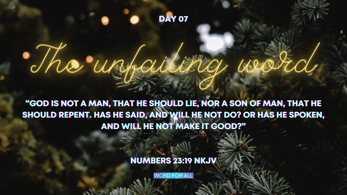 ? CHRISTMAS ? Devotional - Day 07