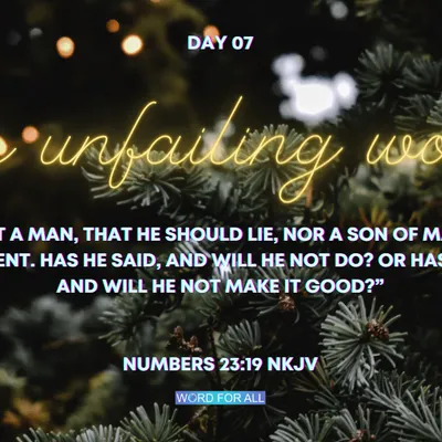 ? CHRISTMAS ? Devotional - Day 07