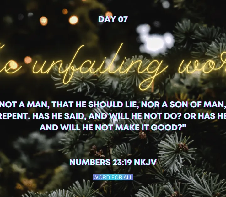 ? CHRISTMAS ? Devotional - Day 07