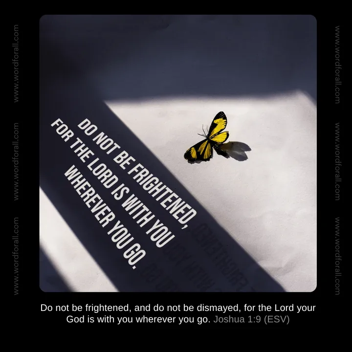 Do Not Be Frightened, for the Lord Is with You Wherever You Go