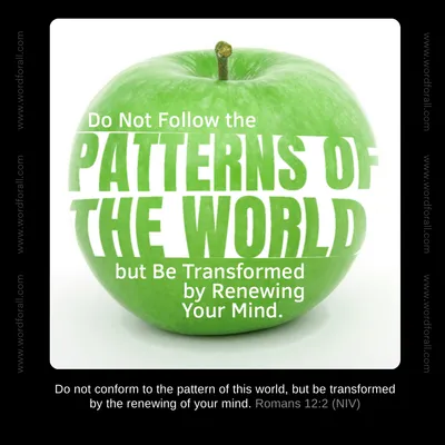 Do Not Follow the Patterns of the World but Be Transformed by Renewing Your Mind