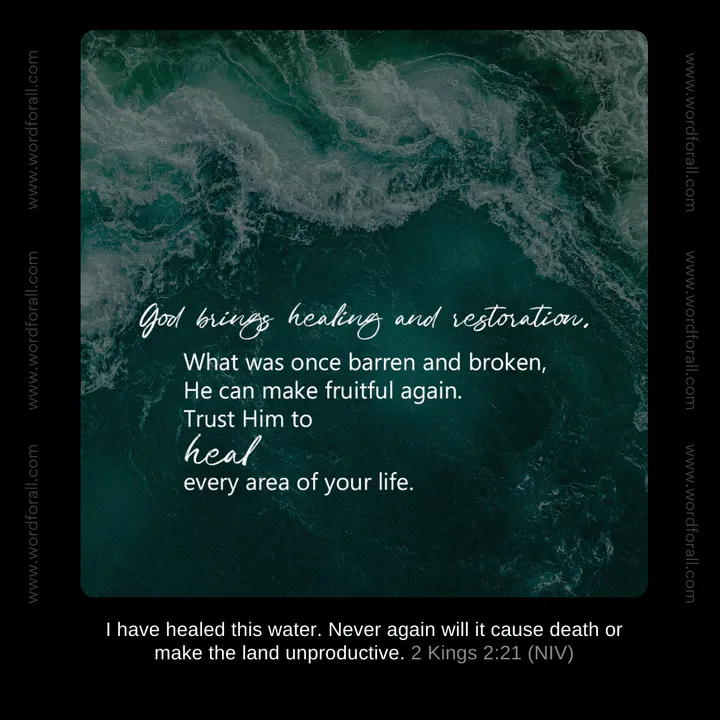 God brings healing and restoration