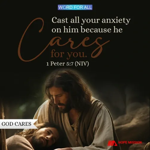 GOD CARES FOR YOU.