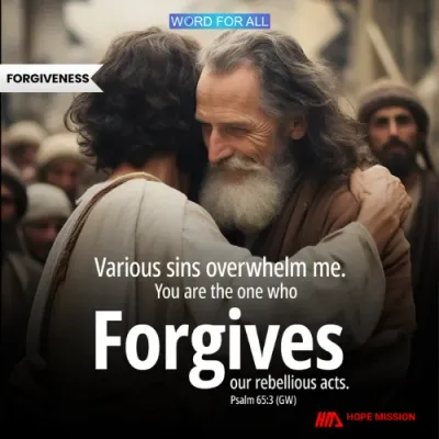 GOD FORGIVES YOUR REBELLIOUS ACTS