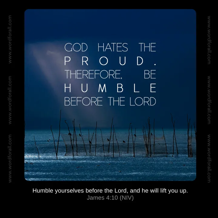 God hates the proud