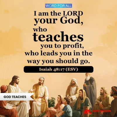 GOD TEACHES YOU TO PROFIT