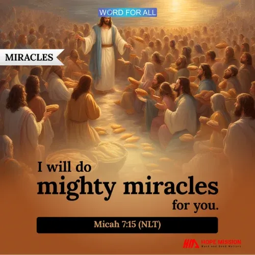 GOD WILL DO MIGHTY MIRACLES FOR YOU.