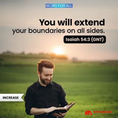 GOD WILL EXTEND YOUR BOUNDARIES