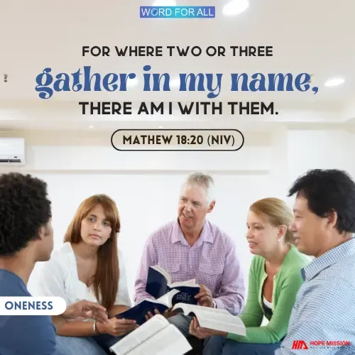GOD WILL BE WITH YOU WHEN YOU HAVE ONENESS.