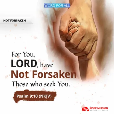 GOD WILL NOT FORSAKE YOU