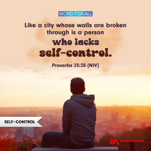 HAVE SELF-CONTROL TO BE A PERSON OF SUCCESS