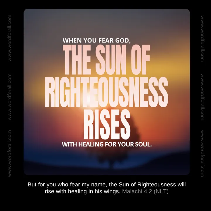 Sun of Righteousness Rises With Healing for Your Soul