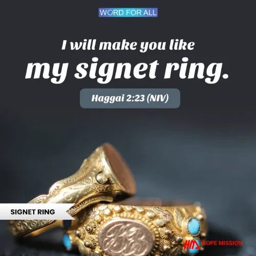 GOD WILL MAKE YOU LIKE HIS SIGNET RING
