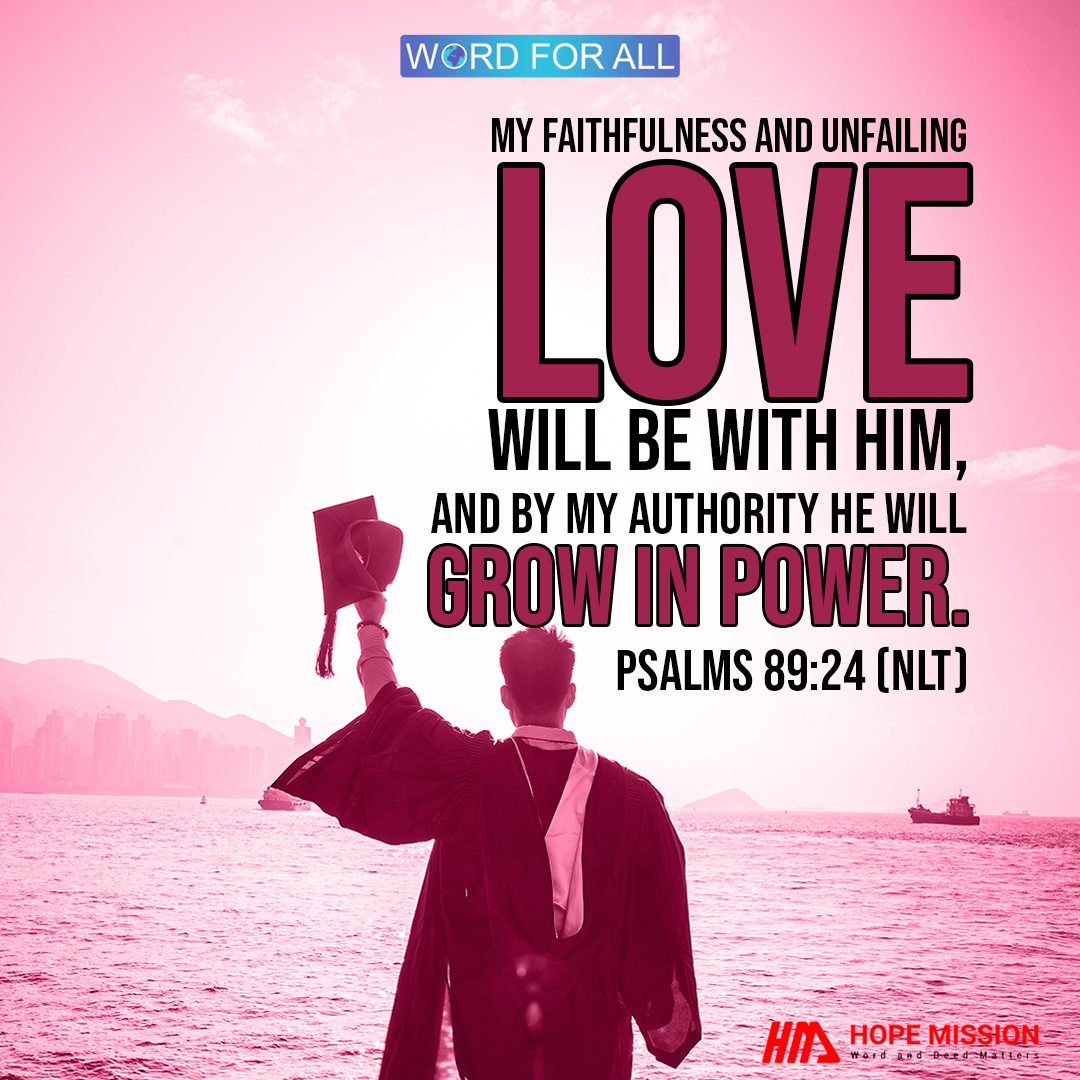 BY GOD'S AUTHORITY YOU WILL GROW IN POWER.