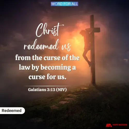 JESUS BECAME A CURSE FOR YOU.