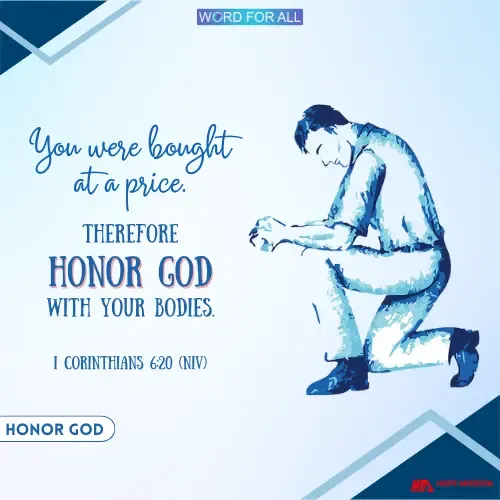 JESUS BOUGHT YOU FOR A PRICE.