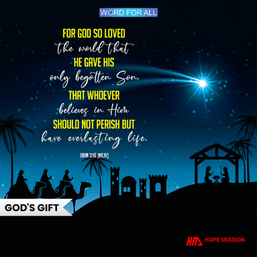 JESUS IS GOD'S PRECIOUS GIFT OF LOVE TO US