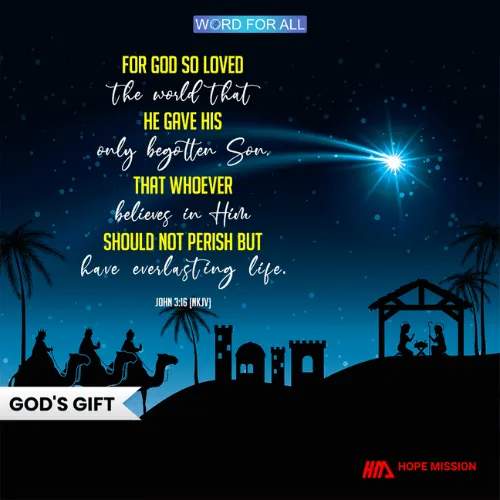 JESUS IS GOD'S PRECIOUS GIFT OF LOVE TO US